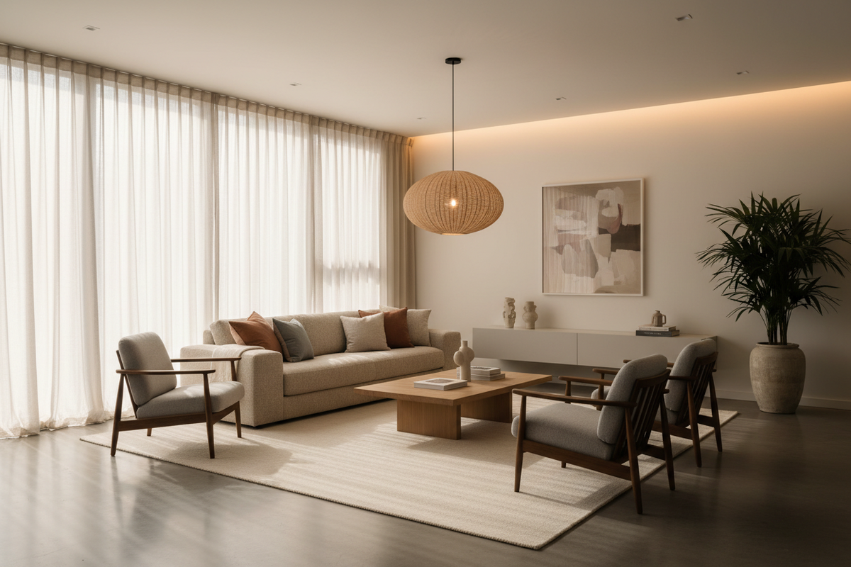 Soft lighting, modern vibe